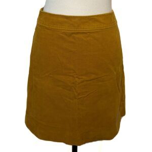 J. Crew Mini Skirt | Goldenrod Corduroy